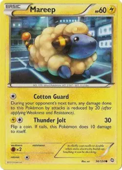 Mareep 38/124 - Pokemon Dragons Exalted Common Card - Image 1