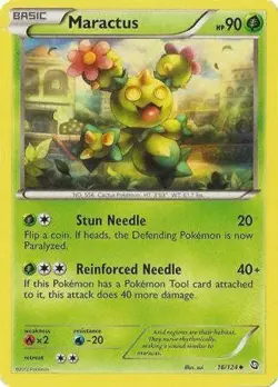 Maractus 16/124 - Pokemon Dragons Exalted Uncommon Card - Image 1