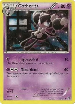 Gothorita 56/124 - Pokemon Dragons Exalted Uncommon Card - Image 1