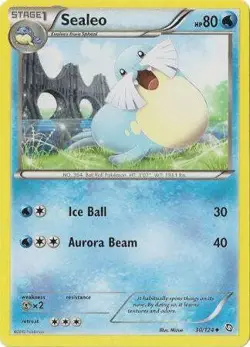 Sealeo 30/124 - Pokemon Dragons Exalted Uncommon Card - Image 1
