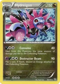 Hydreigon 98/124 - Pokemon Dragons Exalted Rare Card - Image 1