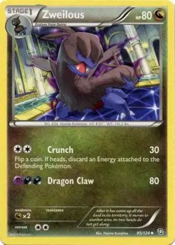 Zweilous 95/124 - Pokemon Dragons Exalted Uncommon Card - Image 1
