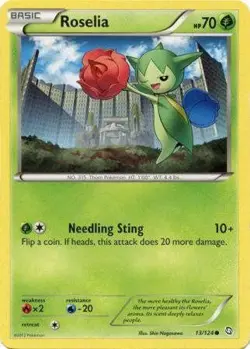 Roselia 13/124 - Pokemon Dragons Exalted Common Card - Image 1