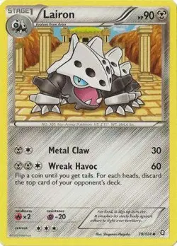 Lairon 79/124 - Pokemon Dragons Exalted Uncommon Card - Image 1