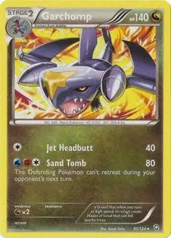 Garchomp 91/124 - Pokemon Dragons Exalted Rare Card - Image 1