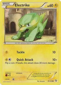 Electrike 41/124 - Pokemon Dragons Exalted Common Card - Image 1