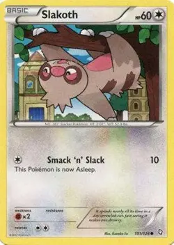 Slakoth 101/124 - Pokemon Dragons Exalted Common Card - Image 1