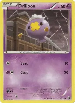 Drifloon 50/124 - Pokemon Dragons Exalted Common Card - Image 1