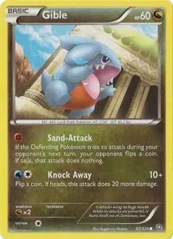 Gible 87/124 - Pokemon Dragons Exalted Common Card - Image 1