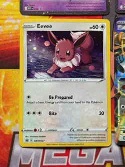 Pokemon TCG (6) Card Lot Double Rares, Cosmos, White Flare, Eevee SWSH Promos - Image 5