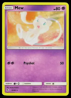 Pokemon Hidden Fates 32/68 Mew - Image 1