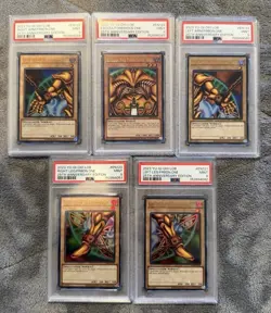 Yugioh -Exodia Full 5 Piece Set- LOB 25th Anniversary, PSA 9 Ultra Rare Mint - Image 1
