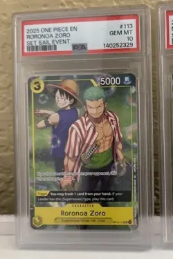 2025 One Piece Set Sail Event Zoro PSA 10 - Image 3