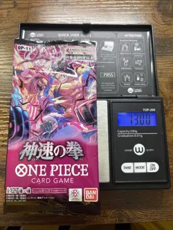Heavy 13.00g One Piece Sealed A Fist Of Divine Speed OP-11 Japanese booster Pack - Image 1