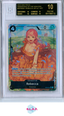 REBECCA SR ALT ART 2023 ONE PIECE AWAKENING/ NEW ERA OP05091 BLACK LABEL BGS 10 - Image 1