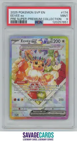 2025 Pokemon S&V Series Super Premium Coll. Eevee ex PSA 9 #174 - Image 1
