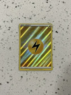 Pokemon TCG Lightning Energy Full Art Holo Ultra Card Crown Zenith 155/159 - Image 1