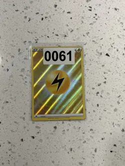 Pokemon TCG Lightning Energy Full Art Holo Ultra Card Crown Zenith 155/159 - Image 4