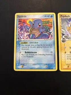 Pokemon TCG: Ex Era 2 Card Lot- Non Holo: Crystal Squirtle & Delta Psyduck - Image 2