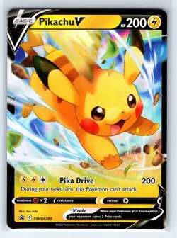 Pikachu V Promo SWSH: Sword & Shield Promo Cards SWSH285 NM - Image 1