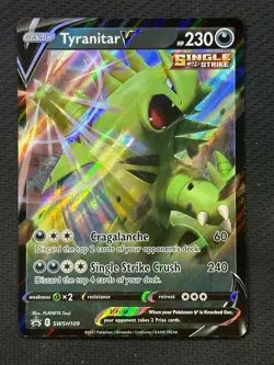Tyranitar V Holo Promo SWSH: Sword & Shield Promo Cards SWSH109 NM - Image 1