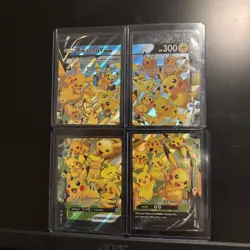 Pikachu V-Union [Set of 4] SWSH: Sword & Shield Promo Cards Holo - Image 3