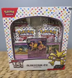 Pokemon TCG 151 Alakazam ex Box Scarlet Violet NEW Sealed Trading Card Game - Image 1