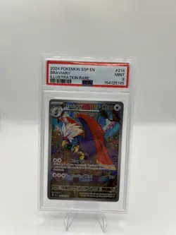 Pokemon TCG Braviary Illustration Rare Card 214/191 Surging Sparks PSA 9 - Image 1