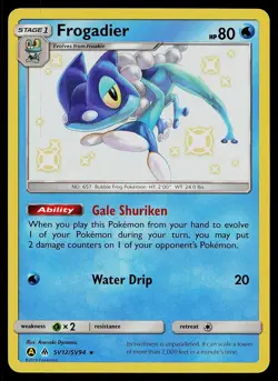 Pokemon Card Hidden Fates Shiny Vault Frogadier SV12/SV94 Rare Holo - Image 1