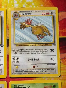Pokemon TCG (8) Card Vintage Lot Wotc Jungle Unlimited - MP/HP Jigglypuff Tauros - Image 5