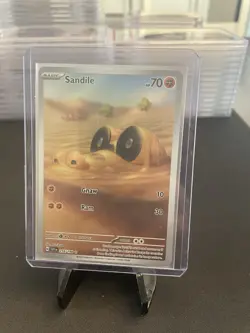 Pokemon TCG Sandile 216/198 Scarlet & Violet 2023 Illustration Rare NM Condition - Image 1