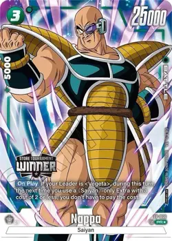 Nappa FP-046 PR Promo Battle Card 25000 Power Foil Bandai - DBS Card Game - Image 1
