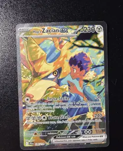 Pokemon TCG Hop's Zacian EX SIR Holo Card 186/159- Sv09: Journey Together - Image 1