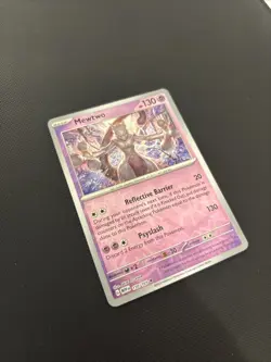 Pokemon Mewtwo TCG Reverse Holo Card 150/165 Scarlet & Violet 151 - Pack Fresh - Image 3