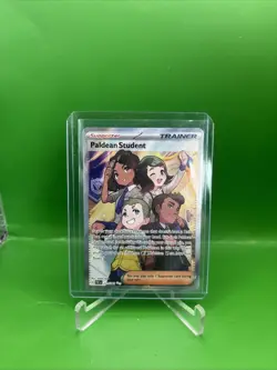 Pokemon Card TCG - Paldean Student 231 Full Art Ultra Rare Paldean Fates NM - Image 1