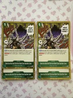 One Piece TCG OP12-037 R Demon Aura X4 Playset Card Game CCG English - Image 1