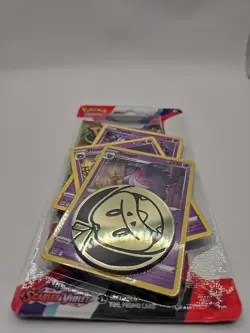 Pokemon TCG Scarlet Violet Premium Checklane Blister Pack - Gengar Promo Card - Image 1