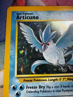 Pokemon Card Articuno Fossil 2/62 Unlimited Holo Rare Vintage WOTC Arita 1999 - Image 2
