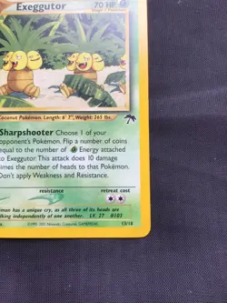 Pokemon Cards: Southern Islands: Exeggutor 13/18 - Image 4