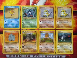 Pokemon TCG (8) Card Vintage Lot Wotc Base Set 2 - LP/MP/HP Staryu, Tangela, etc - Image 1