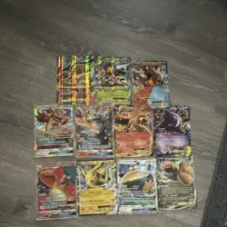 Pokemon TCG EX GX Mega Holo Foil Card Lot - 10 Cards Charizard, Zygarde - Image 1