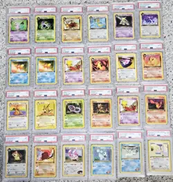 HUGE Pokemon 1st Edition lot - all PSA graded - WOTC Era Cards - Rocket Fossil - Image 1