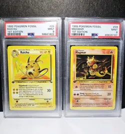 HUGE Pokemon 1st Edition lot - all PSA graded - WOTC Era Cards - Rocket Fossil - Image 5