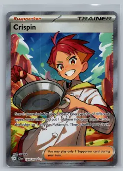 Crispin SV07: Stellar Crown #164/142 Ultra Rare,Holo Pokemon Card - Image 1