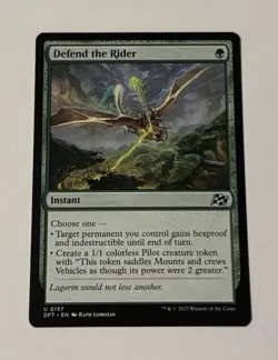 MTG Defend the Rider - Aetherdrift NM - Image 1
