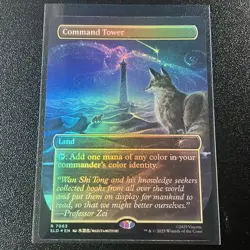 Command Tower Rainbow Foil SLD #7063 MTG Secret Lair Land NM - Image 1