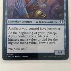 NMT MTG Padeem, Consul of Innovation Commander Masters Regular Blue Legendary - Image 3