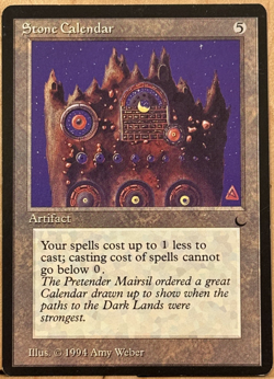 LIMITED EDITION The Dark Vintage MtG Stone Calendar Unplayed NM - Image 1