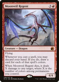 MTG Moonveil Regent ** Innistrad: Midnight Hunt ** English - Image 1