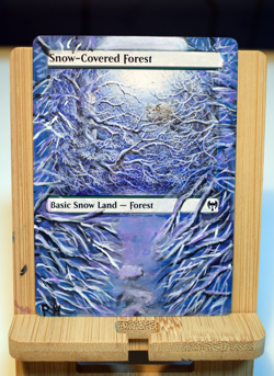 Snow-Covered Forest MTG Alter Art EDH Commander Magic The Gathering - Image 1